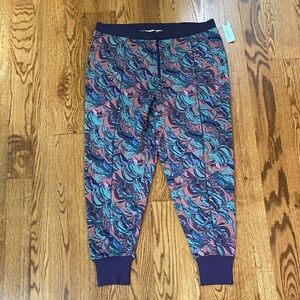 NWT Saturday Sunday by Anthropologie Samia leggings color novelty XL comfort